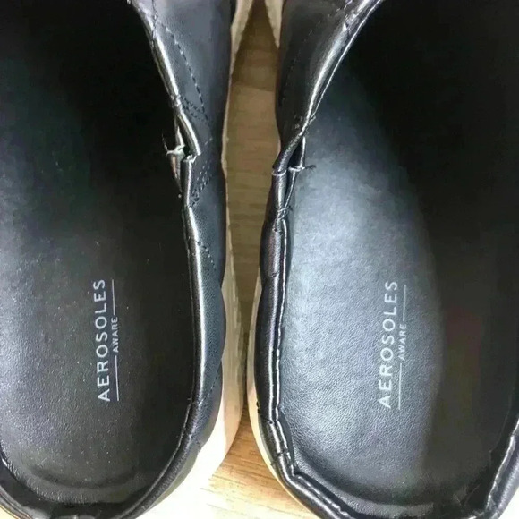 AEROSOLES Ella Slip-On black Sneaker sz 8 - Picture 3 of 4